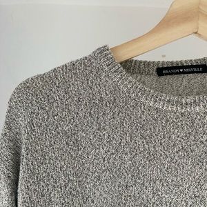 Brandy Melville grey speckled sweater